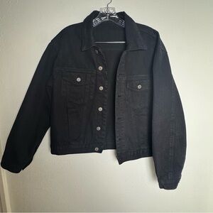 Brandy Melville John Galt California Black Jean‎ Jacket